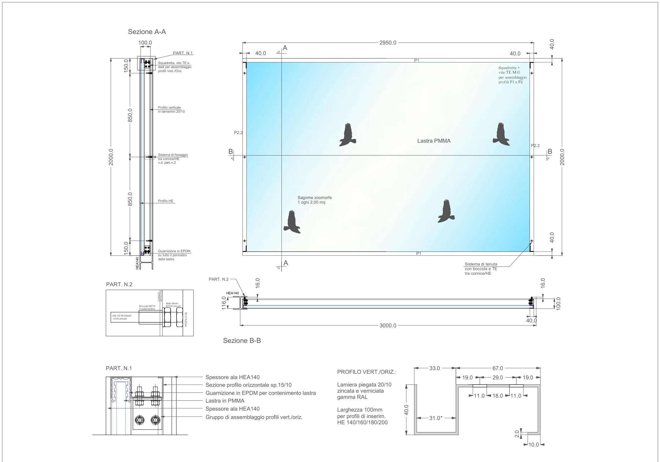 Disegno tecnico ACRILWOOD