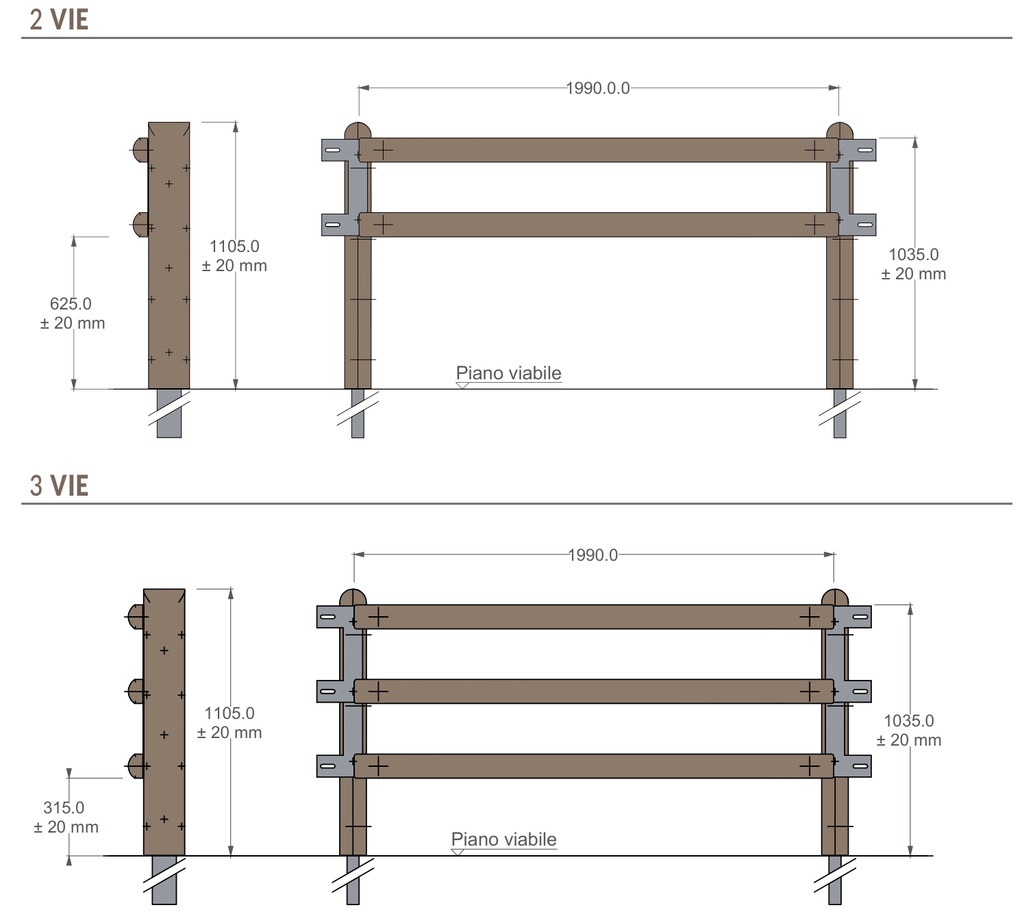 Technical drawing Fiuggi