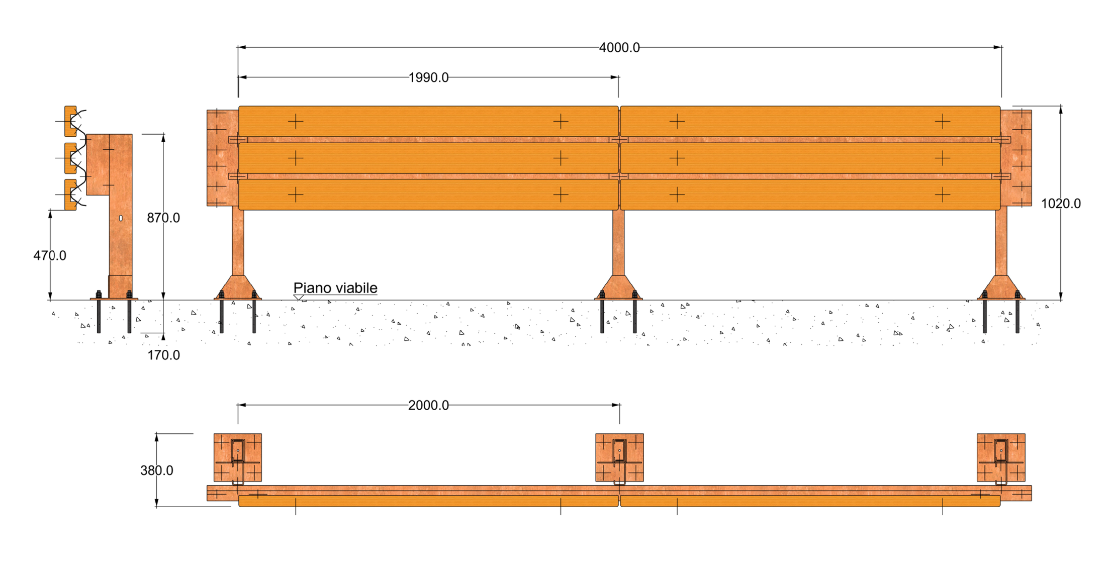 Disegno tecnico Ticino H2 BP 2
