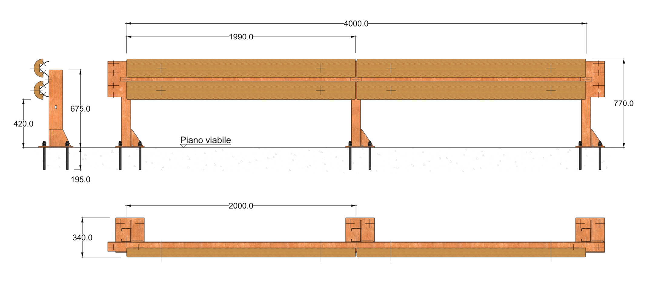 Disegno tecnico Tramontana H1 BP 2