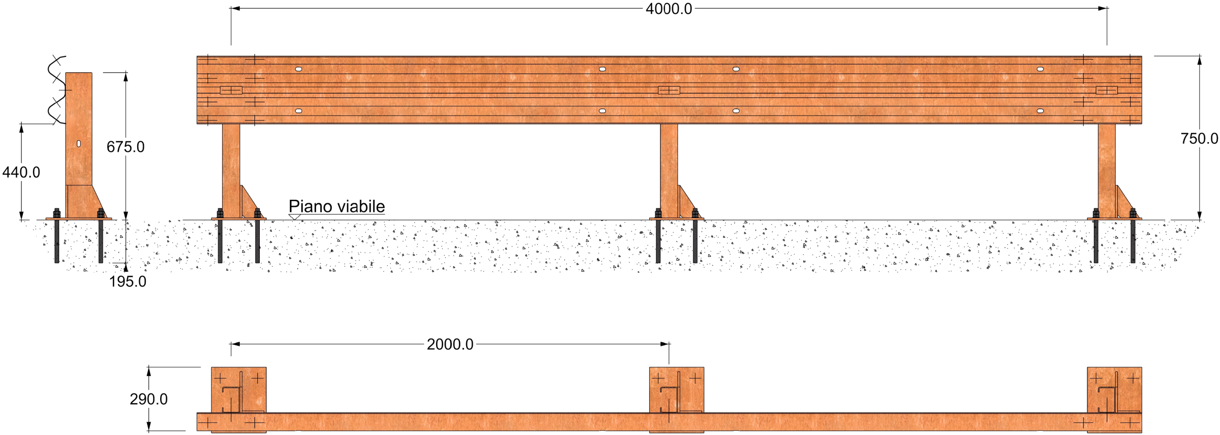 Disegno tecnico Adamello H1 BP 2
